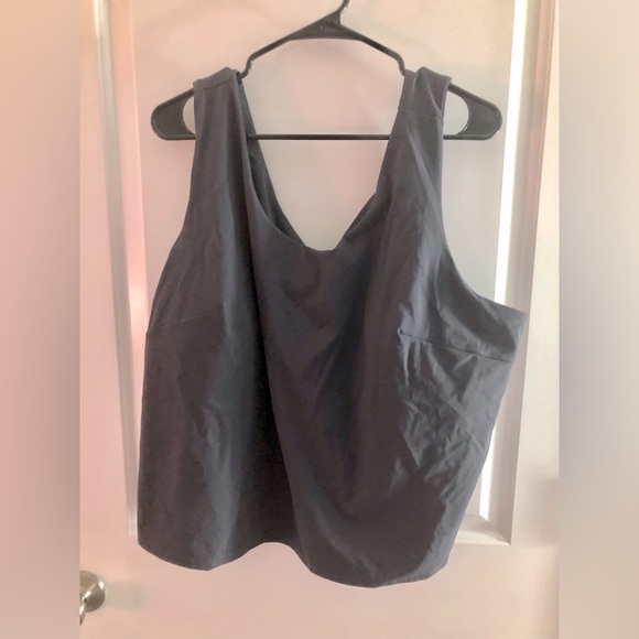 2 piece set! BLUE plus size athletic tank and matching skort EUC - Picture 6 of 15